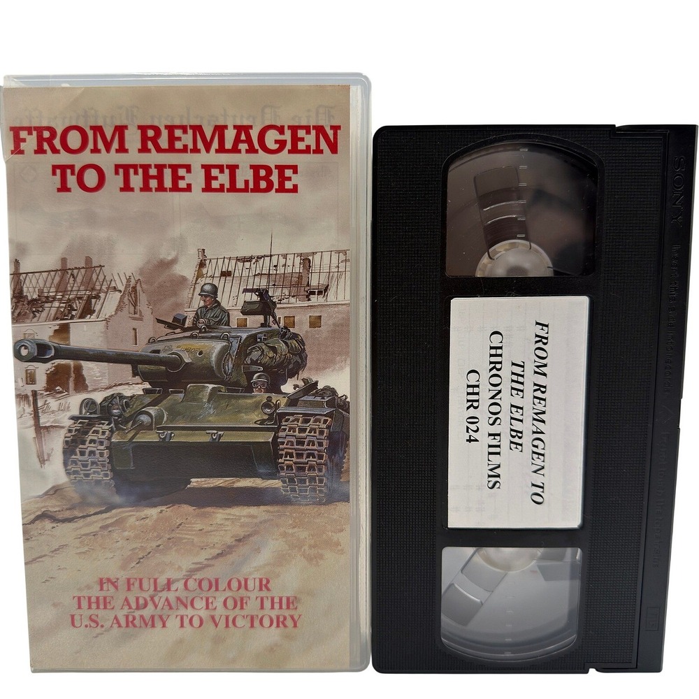 WW2 Documentary From Remagen to the Elbe VHS Full Color War Army Chronos Films